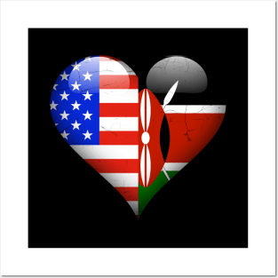 Half American Half Kenyan - Gift for Kenyan From Kenya Posters and Art